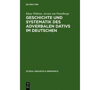 Klaas Willems Jero Geschichte und Systematik des adverbalen D (Copertina rigida)