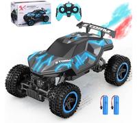 KLADNDER Auto telecomandata Offroad Rc Truck, Speed Rc Truggy, Auto telecomandata, Auto telecomandata, Auto Rc Car, con spray e luci, 2 batterie per 60 minuti di autonomia