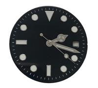 KLAIDE Nero Verde Blu Letterale / Ago 29mm Adatto per giapponese 8215,8 200,821A e Pearl 2813 Movimento, Nero-blueluminoso, misura unica