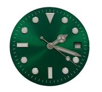 KLAIDE Nero Verde Blu Letterale / Ago 29mm Adatto per giapponese 8215,8 200,821A e Pearl 2813 Movimento, Verdeblueluminoso, misura unica