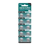 Klaisy Batteria a bottone, confezione da 10/20/30/40 batterie a bottone AG12/LR43 SR43SW LR1142 186 386A per orologi e giocattoli