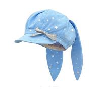 Klaisy Berretto fatto a mano con orecchie di coniglio cappello da pittore per berretti unisex per il tempo libero all'aperto bella foto puntelli quotidiano cappello, Blu, Taglia unica