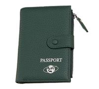 Klaisy Custodia essenziale per passaporti da viaggio, offre una rapida sicurezza aeroportuale e un facile portafoglio per il check-in in hotel, Verde, Bellezza di massa