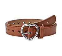 Klaisy Hallow Cuore Cintura Catena Cool Girl PU Pancia Catene Per Scuola Bande Bambini Con Fibbia Cuore Vita Bambini, A, Taglia unica