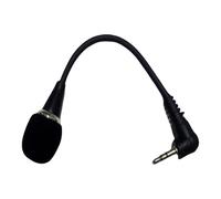Klaisy Microfono esterno da 3,5 mm per PC portatile Telefono Doppio canale Stereo Sound Streaming 3.5 Metallo Mic