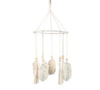 Klaisy Nappe a foglia intrecciate in metallo in ferro da appendere alla parete ornamento pendente casa vivaio soffitto decorazione