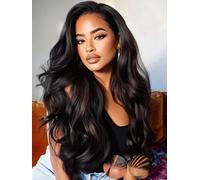 KLAIYI Body Wave Bye Bye Knots Parrucca senza colla 7x5 Pre Cut Lace Front Parrucche per capelli umani Wear and Go Parrucche per principianti Pre sbiancato Pre pizzicato Pre Tutto 3S Facile da Pronto