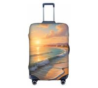KLAMN Hello Summer Beach - Copertura per bagagli da viaggio, elastica, da 45,7 a 81,7 cm, bianco, XL