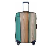 KLAMN Sea on the boards - Copertura per bagagli con stampa, da viaggio, elastica, per valigie, 45-81 cm, bianco, S