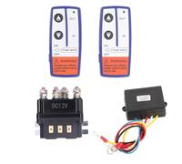 Klanata 12V 250A Winch Solenoid Relay with 2-Piece wirefree Remote Control, Contactor Switch for Vehicles and 5000-7000lbs Winches