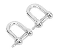Klanata 2PCS Grilli ad Anello a D in Acciaio Inossidabile 316, Grillo di Ancoraggio con Perno a Vite 22 mm per Traino di Barche Marine, Ancoraggio e Movimentazione del Carico