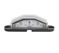 Klanata 4-LED Trailer License Plate Light, 10-30V Lamp, ABS Construction, for RVs, Vans, Trucks, and Trailers