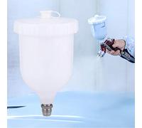 Klanata 600ml Pistola a Spruzzo per Vernice Tazza in plastica per Pistole a Spruzzo, Compatibile con Devilbiss, TEKNA, PRO, FLG Vaso per Pistola a Spruzzo ad Alta capacità