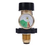 Klanata Adattatore per Serbatoio GPL 100 libbre con manometro 0-100 PSI - Converte la valvola POL in QCC1 per, Furgone, rimorchio e bombole di Gas