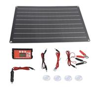 Klanata Caricabatterie Portatile a Pannello Solare da 30 W con di Protezione Interno ed efficienza del 25% per batterie al Litio da 12 V in Auto, Moto, Barche e Attrezzature agricole