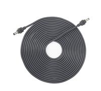 Klanata Cavo di Alimentazione CC Compatibile con Cavo Mini 18 AWG - Cavo CC da Maschio a Maschio Resistente all'Acqua IP68 - Lunghezza 100 cm per Trasmissione Interna ed Esterna - (1 m/3,28 Piedi)