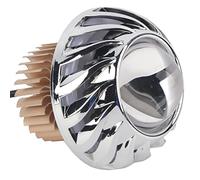 Klanata Fari Angel Eye per moto Blue Halo LED, fari per proiettori Hi/Lo Beam con doppia lente Halo, fari Angel Devil Eye per biciclette (Bleu)
