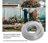 Klanata Filo per decespugliatore con Nucleo in Filo di Acciaio da 3,0 mm per decespugliatori e tagliaerba - Cavo di Ricambio per Bobina da 1 libbra - Filo Rinforzato in Acciaio Resistente (1)