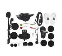 Klanata interfono per auricolare Bluetooth per moto per 2 ciclisti, altoparlante per casco da moto a lungo raggio da 1000 m 3280 piedi con condivisione di musica e Bluetooth 5.0,