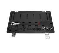 Klanata Kit di attrezzi per cinghia a serpentina a cricchetto - Strumento tenditore per cinghia a serpentina facile usare con chiave a cricchetto e prese per la riparazione