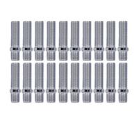 Klanata Kit prigionieri Ruota, 20 Pezzi, Adattatore M12x1,25 / M12x1,5, Lunghezza 50 mm, Gambo 33 mm, Sostituzione a Montaggio Diretto (M12*1.5-M12*1.5)