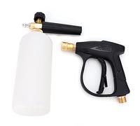 Klanata Kit spruzzatore a Cannone a Schiuma a Pressione con Lancia per Sapone Regolabile, ugello a Getto a Forma di ventaglio per Lavaggio Auto