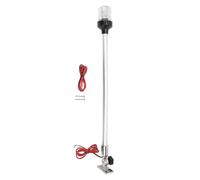 Klanata Luce di ancoraggio per barche a LED da 22 pollici - Luce a LED per palo di poppa a 360 gradi con base in acciaio inossidabile 316 e 33 LED bianchi caldi - Lampada da testa
