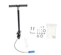 Klanata Pompa PCP Manuale ad Alta Pressione a 4 stadi in Acciaio Inossidabile, Staffa di gonfiaggio da 4500 PSI, Compatibile con Fucili e Pistole PCP - Dispone di manometro da 6000 PSI e