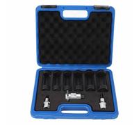 Klanata Set di bussole per dadi per montanti a 12 punti - Kit di attrezzi universali per autoveicoli 6 pezzi 16 mm, 18 mm, 19 mm, 21 mm, 22 mm, 24 mm per una facile rimozione