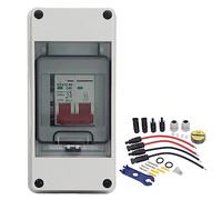 Klanata Sezionatore CC fotovoltaico 500 V 20 A IP65 Interruttore isolatore Elettrico Impermeabile per Pannelli solari fotovoltaici e Inverter - Sistemi connessi alla Rete e Fuori Rete - (40A)