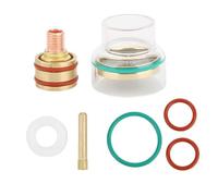 Klanata TFM53NCN TIG Welding Kit with Glass Cup and Collet, Compatible with WP9 and WP20 TIG Torches for Precision Welding (2.4mm)