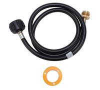 Klanata Tubo di prolunga per Gas combustibile da 4 Piedi - Adattatore per Serbatoio da 1 lb a 20 lb Compatibile con Le Griglie Mr. Heater Buddy Series e Q Series - Tubo in Gomma ad Alta (6FT)