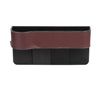 Klanata Universal Car Seat Gap Organizer - Scatola portaoggetti nera multifunzionale per fessura tra console e sedile, lato conducente o passeggero (Lato conducente)