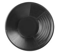 Klanata Vaschetta per Estrazione dell'oro in plastica Nera per setacciare e classificare - Doppia Struttura con scanalature superficiali e Profonde per Il Recupero di minerali - Strumento