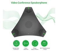 Klanata Vivavoce USB con microfono omnidirezionale e risposta vocale a 360 gradi compatibile con Zoom Skype e - Altoparlante per teleconferenze Plug and Play per sale riunioni di piccole