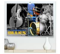 Klangbilder des Blues (hochwertiger Premium Wandkalender 2026 DIN A2 quer), Kunstdruck in Hochglanz: Stimmungsvolle Aufnahmen typischer Instrumente der Bluesmusik
