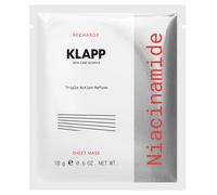 KLAPP RECHARGE Niacinamide Triple Action Refine Sheet Mask 1 Stück