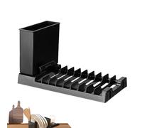 Klappbarer Geschirr-Wäscheständer,Faltbarer Geschirr-Wäscheständer, und innovativeTrockengeschirrständer, Multifunktionales Aufbewahrungsregal, Haushalts-Geschirrständer für das Esszimmer in