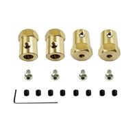 KLAPR 4 adattatori esagonali da 5 mm a 12 mm, in ottone, per C14, C24, C34, C44, B14, B24, B16, B36, D12/MN, D90, D91, 96 e 99s, accessori di aggiornamento per auto RC