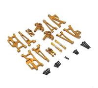 KLAPR Aggiornamenti accessori di ricambio per Hyper Go H14bm MJX 14210 14209,1/14 Brushless RC auto alluminio metallo aggiornamento pezzo di ricambio (colore: giallo)