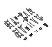 KLAPR Aggiornamenti accessori di ricambio per Hyper Go H14bm MJX 14210 14209,1/14 Brushless RC auto alluminio metallo aggiornamento pezzo di ricambio (colore: grigio scuro)
