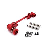 KLAPR Per 144010 144001 144002 124016 124017 124018 124019 RC Automobile, Parti di Aggiornamento in metallo, Montaggio gruppo sterzo (Rosso)
