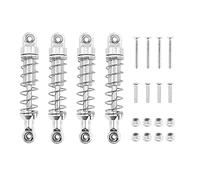 KLAPR Per MN D90 MN99S WPL C14 C24 Ammortizzatore in Metallo e Sedile Montaggio Esteso RC Auto Aggiornamenti Parti Accessori (Argento 3)
