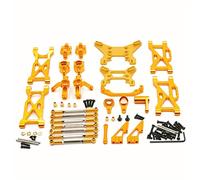 KLAPR Per WLtoys 104001 1/10 Telecomando Auto Metallo Aggiornamento Modifica Parti di Ricambio Indossare Kit (Giallo)