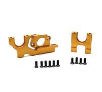 KLAPR Per Wltoys 104072 104001 104002 Metallo Regolabile Motore Mount e Centro Gear Mount Set 1/10 RC Aggiornamenti Auto Accessori Parti (Giallo)