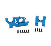 KLAPR Per Wltoys 104072 104001 104002 Supporto motore regolabile in metallo e set di montaggio per ingranaggi centrali 1/10 RC auto aggiornamenti parti accessori (blu)
