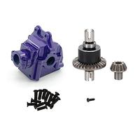 KLAPR Per Wltoys 144001 144002 144010 124007 124016 124017 124018 124019 metallo Gear Box Housing e differenziale parti di aggiornamento (viola 1 set)