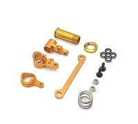 KLAPR Per Wltoys 144001 144002 144010 124016 124018 124019 Componenti di sterzo in metallo Sterzo Assemblea RC Auto Aggiornamenti Parti (Giallo)