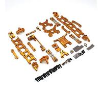 KLAPR Per Wltoys 144001 144010 124018 124019 RC Auto Metallo Aggiornamento Parti Kit (Giallo)