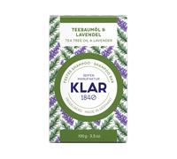 Klar Tea Tree Oil & Lavender Shampoo Bar - Cura antiforfora e lenitiva 100 g